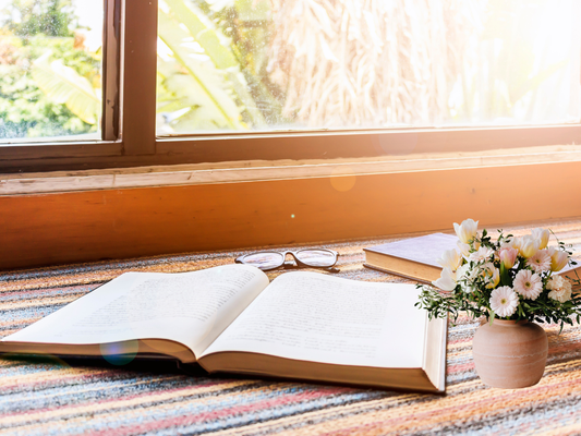 open Bible with soft light—faithfulness over productivity