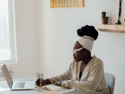 Woman writing