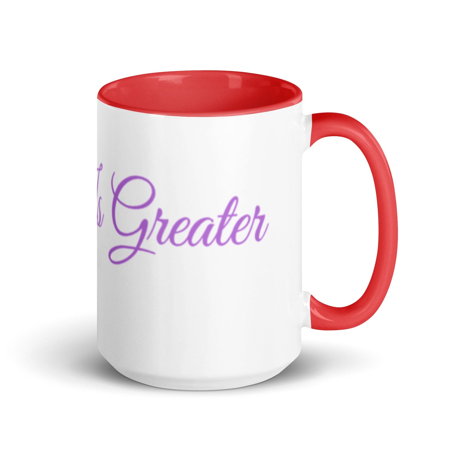 Grace is Greater White Ceramic Mug With color inside